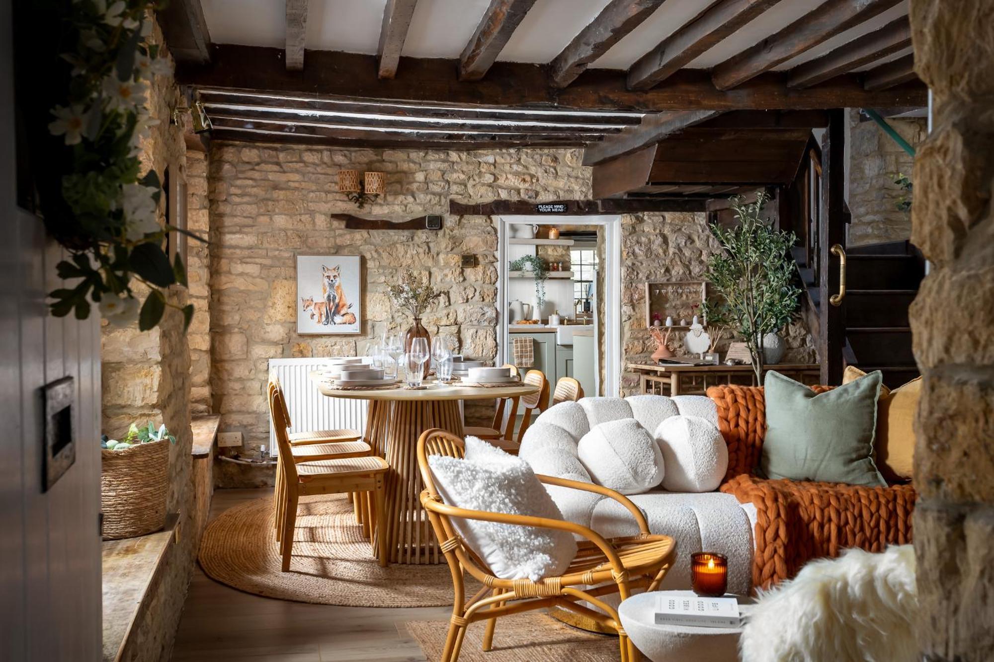 Bourton Scandi Chic Authentic Cottage Exterior foto