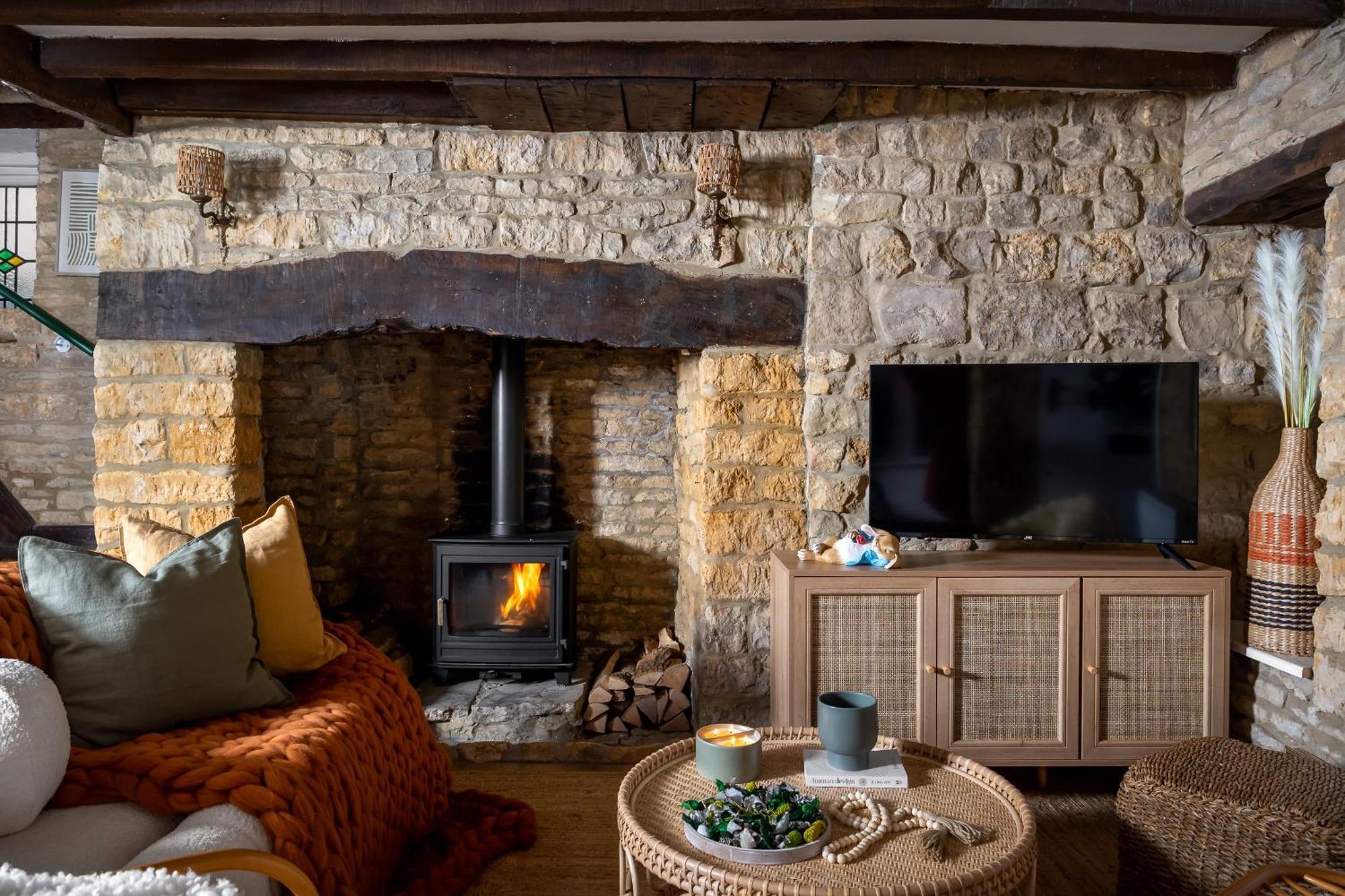 Bourton Scandi Chic Authentic Cottage Exterior foto
