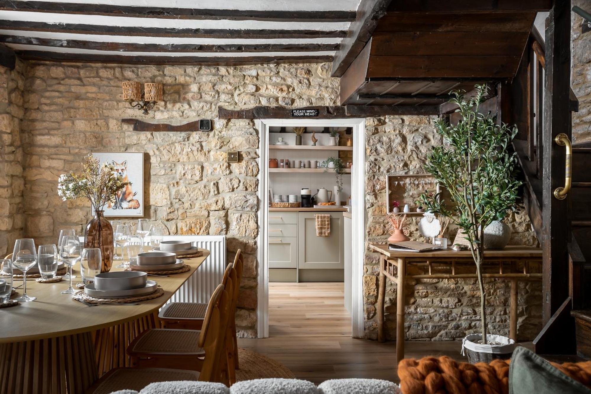 Bourton Scandi Chic Authentic Cottage Exterior foto